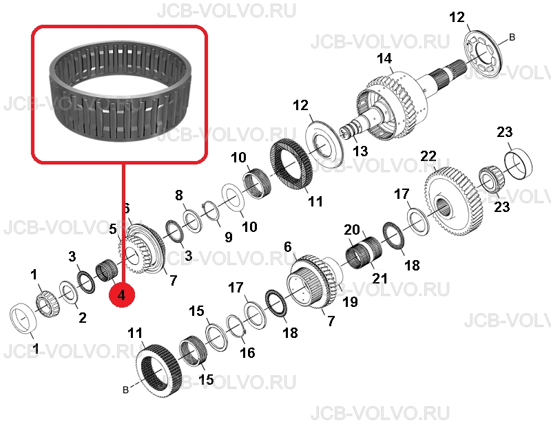 Подшипник шестерни КПП