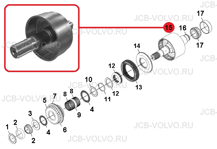 Корпус входной муфты КПП