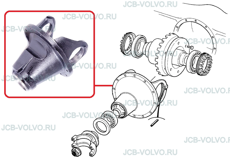 Суппорт дифференциала 448/15701