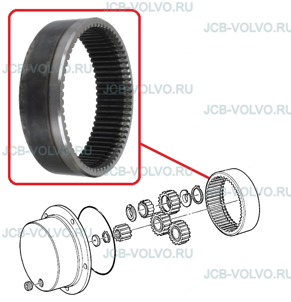 Коронная шестерня 450/10205