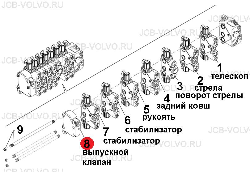 Выпускная секция распределителя 47378488