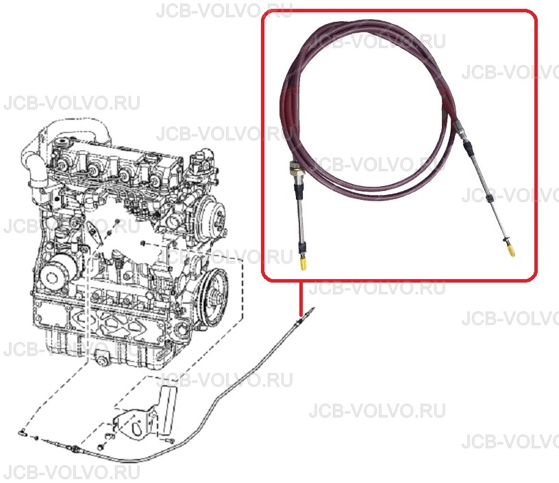 CABLE THROTTLE 6675668