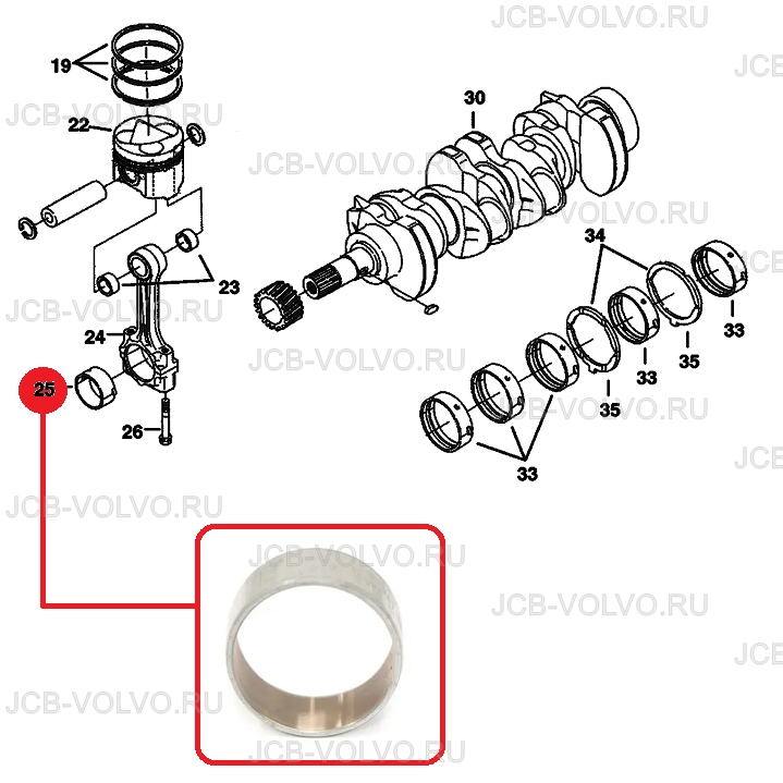Rod bushing 6680728