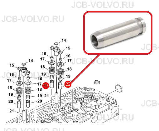 GUIDE-VALVE INLET 6685957