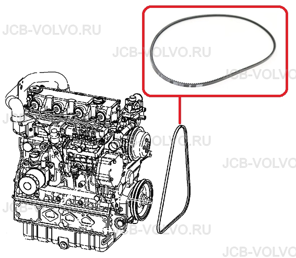 Alternator belt 6686655