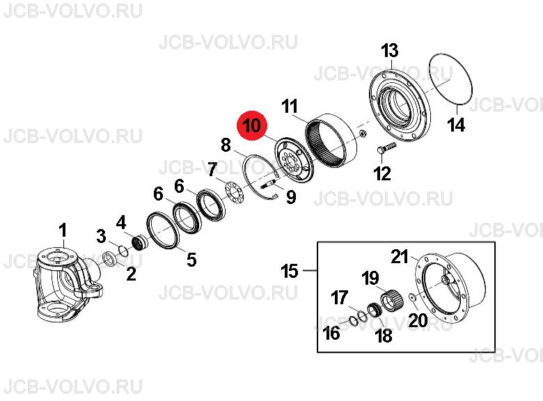 Ступица коронной шестерни A11050000100