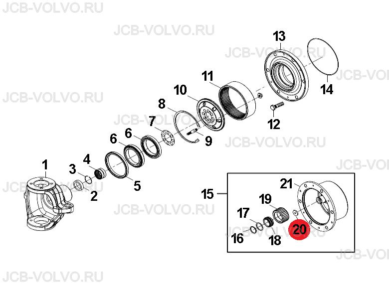 Шайба упорная в ступицу A11070000900
