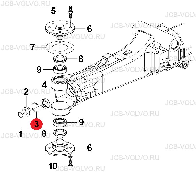 Скоба на полуось F0611582, F06/11582