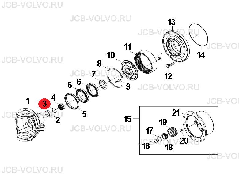 Скоба на полуось N051350051