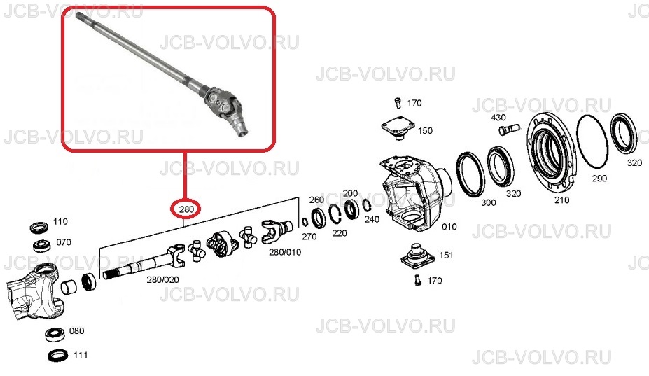 Полуось в сборе (правая) S0643504, S06/43504