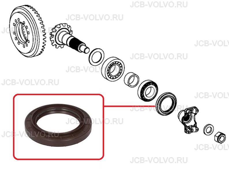 Сальник хвостовика главной пары S0644009, S06/44009