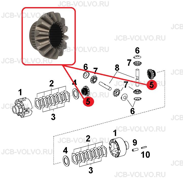 Шестерня в дифференциал S0644217, S0642765