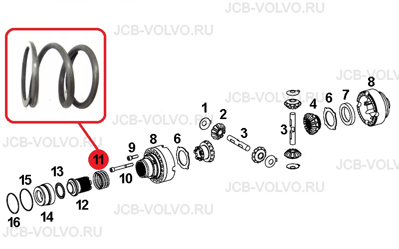 Пружина нажимная T159341