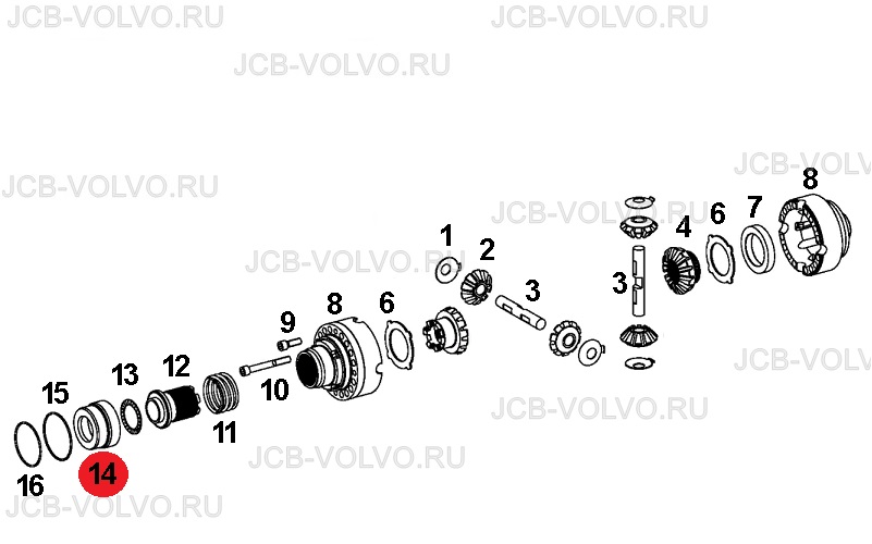 Поршень дифференциала T159343