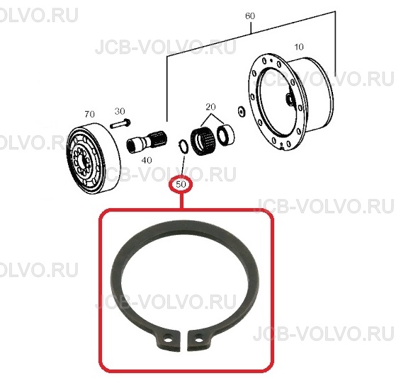Стопорное кольцо планетарной шестерни T228911