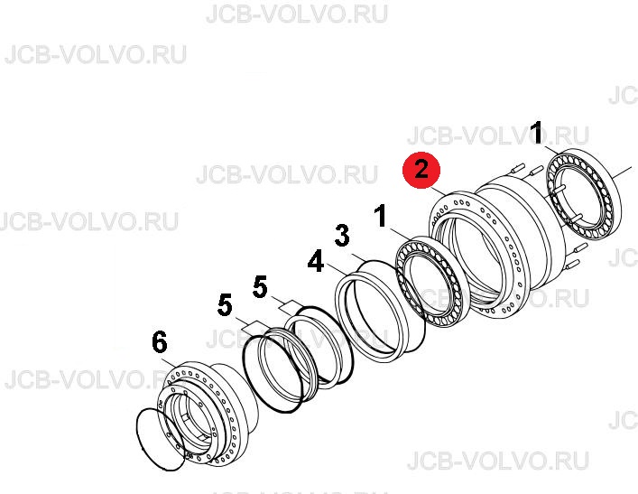 Корпус редуктора хода XKAH-00451