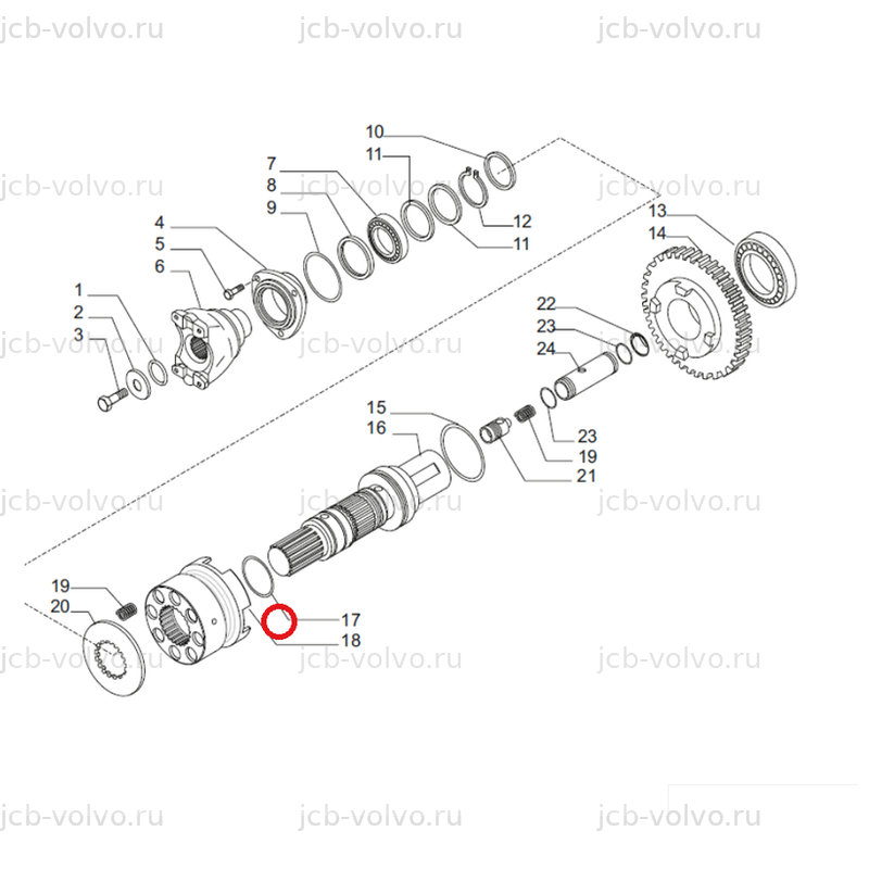 Уплотнительное кольцо (O-ring), артикул 204977130, для CUKUROVA 880, 883, 884, 885