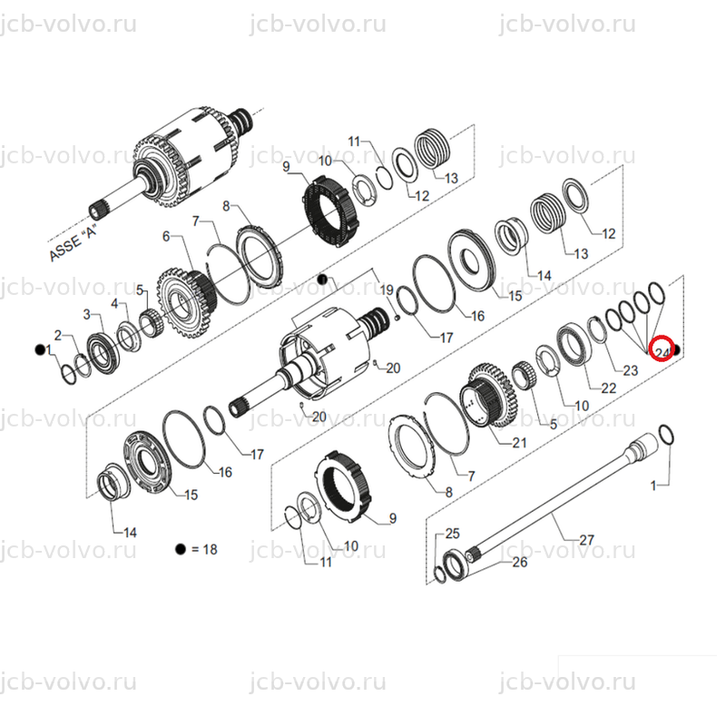 Кольцо КПП, артикул C77AH60, для CUKUROVA 880, 883, 884, 885