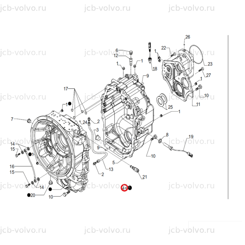 Передний корпус коробки передач, артикул C77BB22, для CUKUROVA 880, 883, 884, 885