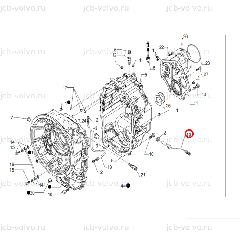 Датчик скорости КПП, артикул C77BB27, для CUKUROVA 880, 883, 884, 885