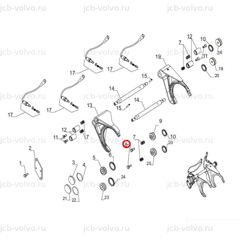 Винт, артикул C77BB49, для CUKUROVA 880, 883, 884, 885