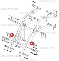 Втулка в тягу [ VOE 11883803 ] для Volvo BL61, BL71