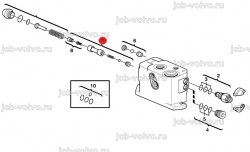 Регулировочный клапан (гантелька) VOE 17220796 для VOLVO BL61, BL71