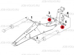 Втулка в основание стрелы  [ BUSHING ] для CUKUROVA ( TARSUS, ELAZ)  883 / 885 / 888