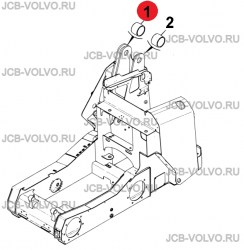 Втулка в стрелу (узел стрела - рукоять) [ 332/L3550 ] для мини-погрузчика JCB