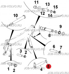 Сальник в основание г/цилиндра подъема стрелы [ 336/A0543 ] для мини-погрузчика JCB