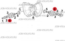 Корпус подшипника главной пары [ 455/M5399, 455/00102 ] для JCB 531-70, 541-70