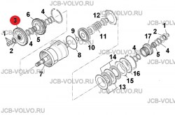 Шестерня муфты заднего хода [ 459/50471 ] для JCB 531-70, 541-70