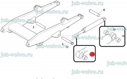 Втулка в шток г/цилиндра подъема передней стрелы  [ 47568617 ] для CASE 570, Case 580