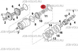Пружинный диск [ 814/10115 ] для JCB 531-70, 541-70
