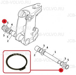 Стопорное кольцо [ 821/00419 ] для JCB 4CX, 5CX