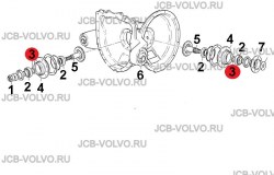 Сальник главной пары входного редуктора [ 904/50023, 904/20172 ] для JCB 531-70, 541-70