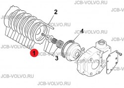 Комплект дисков стояночного тормоза КПП [ 998/11001 ] для JCB 531-70, 541-70