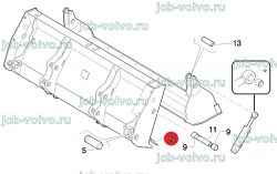 Нож отвала переднего ковша [ BU0690149 ] для Case 570, Case 580 