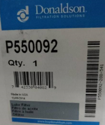 Фильтр гидравлический DONALDSON P550092