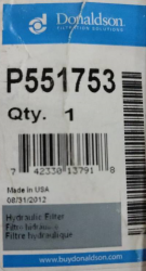 Фильтр гидравлический DONALDSON P551753