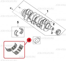 Коренные вкладыши , 1-й ремонтный размер RE65911
