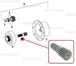 Вал солнечной шестерни S0644087, S0644285