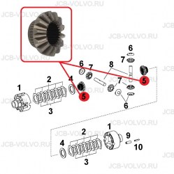 Шестерня в дифференциал S0644217, S0642765