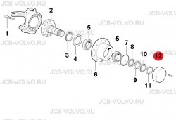 Крышка ступицы [ VOE 12741901, 12741903 ] для грейдера VOLVO G930, G940, G946, G960