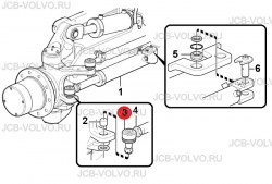 Шаровой шарнир ( рулевая тяга) [ VOE12742701, 12742701 ] для грейдера VOLVO G930, G940, G946, G960