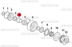 Муфта механизма самоблокировки  [ VOE 12743084, 12743320  ] для грейдера VOLVO G930, G940, G946, G960
