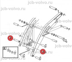 Втулка в тягу ковша [ VOE11883801, 11883801 ] для Volvo BL61 PLUS, BL71 PLUS 